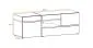 Szafka RTV CROSS LED hickory jackson/czarna ryflowane fronty I sklep meblowy MIRAT.