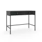 Toaletka ISEO 104 czarna mat z szufladami I sklep meblowy MIRAT. styl GLAMOUR, LOFT, RYFLOWANY kolekcja ISEO