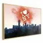 Plakat I love NY 30x21 cm z ramą złotą bez marginesu | MIRAT.