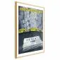 Plakat Metropolis 21x30 cm z ramą złotą z marginesem | MIRAT.