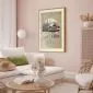Plakat New York 21x30 cm z ramą złotą z marginesem | MIRAT.