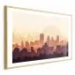 Plakat Żar miasta 42x29,7 cm z ramą złotą z marginesem | MIRAT.