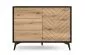 Komoda GALAXY 1D3S 104 cm czarna/dąb evoke I sklep meblowy MIRAT. styl LOFT kolekcja GALAXY PIASKI