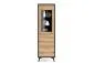Witryna wysoka GALAXY 54 cm czarna/dąb evoke I sklep meblowy MIRAT. styl LOFT kolekcja GALAXY PIASKI