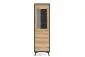 Witryna wysoka GALAXY 54 cm czarna/dąb evoke I sklep meblowy MIRAT. styl LOFT kolekcja GALAXY PIASKI