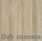 Łóżko piętrowe SANICA 180x80 białe/dąb sonoma I sklep meblowy MIRAT.