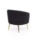 Fotel CROWN czarny z przeszyciami w stylu glamour | MIRAT. w stylu GLAMOUR kolekcja