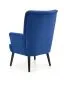 Fotel do salonu DELGADO VELVET granatowy z przeszyciami | MIRAT. styl LOFT