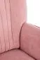 Fotel do salonu DELGADO VELVET różowy na czarnych nogach | MIRAT. styl LOFT