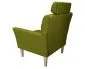 Fotel PIRO BL VELVET oliwkowy tapicerowany aksamitem | MIRAT. styl GLAMOUR