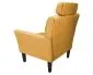 Fotel PIRO MG VELVET musztardowy/curry tapicerowany aksamitem | MIRAT. styl GLAMOUR