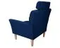 Fotel PIRO MG VELVET granatowy tapicerowany aksamitem | MIRAT. styl GLAMOUR