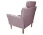 Fotel PIRO MG VELVET jasnoróżowy tapicerowany aksamitem | MIRAT. styl GLAMOUR