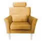 Fotel PIRO MG VELVET musztardowy/curry tapicerowany aksamitem | MIRAT. styl GLAMOUR