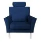 Fotel PIRO MG VELVET granatowy tapicerowany aksamitem | MIRAT. styl GLAMOUR