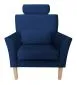 Fotel PIRO MG VELVET granatowy tapicerowany aksamitem | MIRAT. styl GLAMOUR