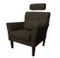 Fotel PIRO MG VELVET brązowy tapicerowany aksamitem | MIRAT. styl GLAMOUR