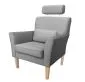 Fotel PIRO MG VELVET ciemnoszary tapicerowany aksamitem | MIRAT. styl GLAMOUR