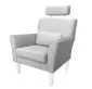Fotel PIRO MG VELVET jasnoszary tapicerowany aksamitem | MIRAT. styl GLAMOUR