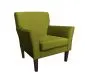 Fotel PIRO BL VELVET oliwkowy tapicerowany aksamitem | MIRAT. styl GLAMOUR