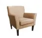 Fotel PIRO MG VELVET beżowy tapicerowany aksamitem | MIRAT. styl GLAMOUR