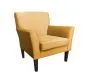 Fotel PIRO MG VELVET musztardowy/curry tapicerowany aksamitem | MIRAT. styl GLAMOUR