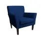Fotel PIRO MG VELVET granatowy tapicerowany aksamitem | MIRAT. styl GLAMOUR