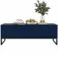 Stolik kawowy TAL 3D 110x54cm granatowy mat do salonu I sklep meblowy MIRAT. styl LOFT, RYFLOWANY kolekcja TAL