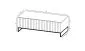 Stolik kawowy TAL 3D 110x54cm czarny mat w stylu loft I sklep meblowy MIRAT. styl LOFT, RYFLOWANY kolekcja TAL