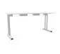 Biurko EASY SPACE C-LEG RC 140x60cm białe prostokątne I sklep meblowy MIRAT.