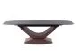 Stół rozkładany DOLCE CERAMIC 180(240)x95 szary marmur/orzech dla 10 osób | MIRAT. w stylu kolekcja