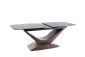 Stół rozkładany DOLCE CERAMIC 180(240)x95 szary marmur/orzech dla 10 osób | MIRAT. w stylu kolekcja