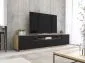 Szafka RTV NOLA 2 dąb artisan/czarny mat stojąca I sklep meblowy MIRAT. styl LOFT