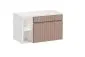 Szafka pod umywalkę ICONIC ROSE 60cm + ICONIC WHITE 20cm zestaw z blatem ryflowane fronty I sklep meblowy MIRAT. styl RYFLOWANY