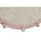 Dywan dziecięcy BUBBLY VINTAGE NUDE 120x120 beżowy z pomponami | MIRAT. w stylu kolekcja