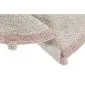 Dywan dziecięcy BUBBLY VINTAGE NUDE 120x120 beżowy z pomponami | MIRAT. w stylu kolekcja