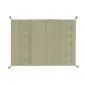 Dywan TRIBU OLIVE XL 200x300 oliwkowy z pomponami | MIRAT.