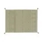 Dywan TRIBU OLIVE L 170x240 oliwkowy z pomponami | MIRAT.