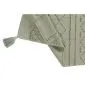 Dywan TRIBU OLIVE XL 200x300 oliwkowy z pomponami | MIRAT.