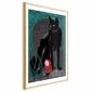Plakat Czerwony kapturek 21x30 cm z ramą złotą z marginesem | MIRAT.