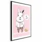 Plakat Przyjaciel królika 29,7x42 cm z ramą czarną z marginesem | MIRAT.