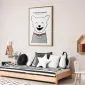 Plakat Piesek Harry 21x30 cm z ramą złotą z marginesem | MIRAT.