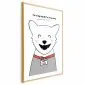 Plakat Piesek Harry 21x30 cm z ramą złotą z marginesem | MIRAT.