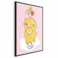 Plakat Podniebna świnka 60x90 cm z ramą czarną bez marginesu | MIRAT.