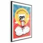 Plakat Szanowny kot 40x60 cm z ramą czarną z marginesem | MIRAT.