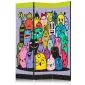 Parawan akustyczny Dla dzieci 135x172 cm 3-częściowy wielokolorowy | MIRAT.