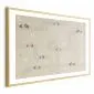 Plakat Wyścigowe autka 42x29,7 cm z ramą złotą z marginesem | MIRAT.