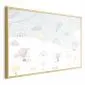 Plakat Przygoda pośród chmur 30x21 cm z ramą złotą bez marginesu | MIRAT.