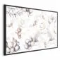 Plakat Misie w przestworzach 90x60 cm z ramą czarną bez marginesu | MIRAT.