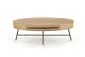 Stolik kawowy CAROLINA 120x60 dąb/czarna do salonu w stylu industrialnym | MIRAT. styl LOFT
